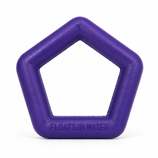 Talking Dog Club  Talking Dog Club - Sturdy - Hexagon Floater - Natural Rubber Toy