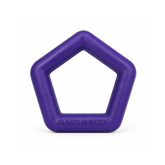 Talking Dog Club - Sturdy - Hexagon Floater - Natural Rubber Toy
