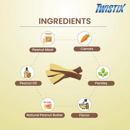 Twistix Peanut and Carob, 156 gm, Small