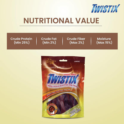 Twistix Peanut and Carob, 156 gm, Small