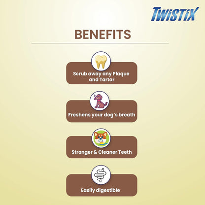 Twistix Peanut and Carob, 156 gm, Small