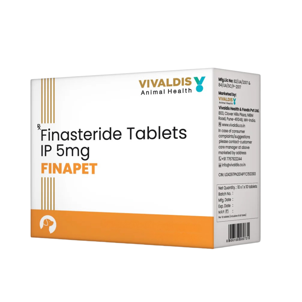 Finapet Tablet 5mg | Finasteride for Dogs - Treats BPH & Urinary Issues - Animeal